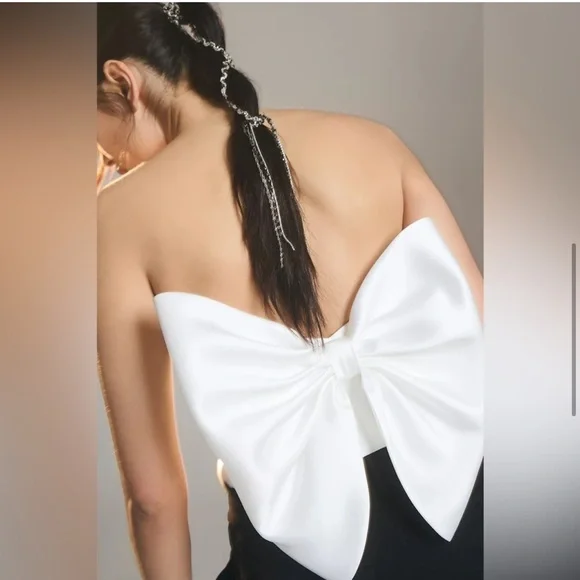 Hutch White Strapless Bow Blouse - Picture 13 of 15